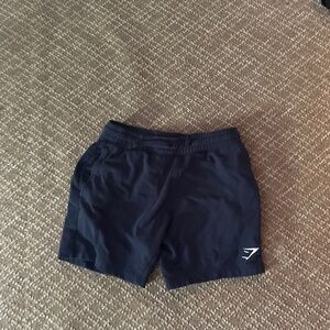 Gymshark’s navy blue sweatshorts size small